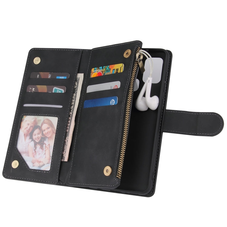 Multifunctional Retro Frosted Horizontal Flip Leather Case with Card Slot & Holder & Zipper Wallet & Photo Frame & Lanyard, For Samsung Galaxy A21s