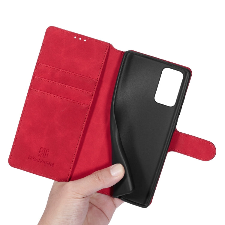 DG.MING Retro Oil Side Horizontal Flip Case with Holder & Card Slots & Wallet, Compatible with Samsung Galaxy Note20