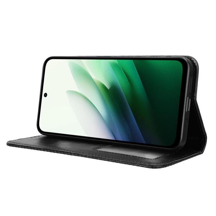 Magnetic Buckle Retro Texture Leather Phone Case