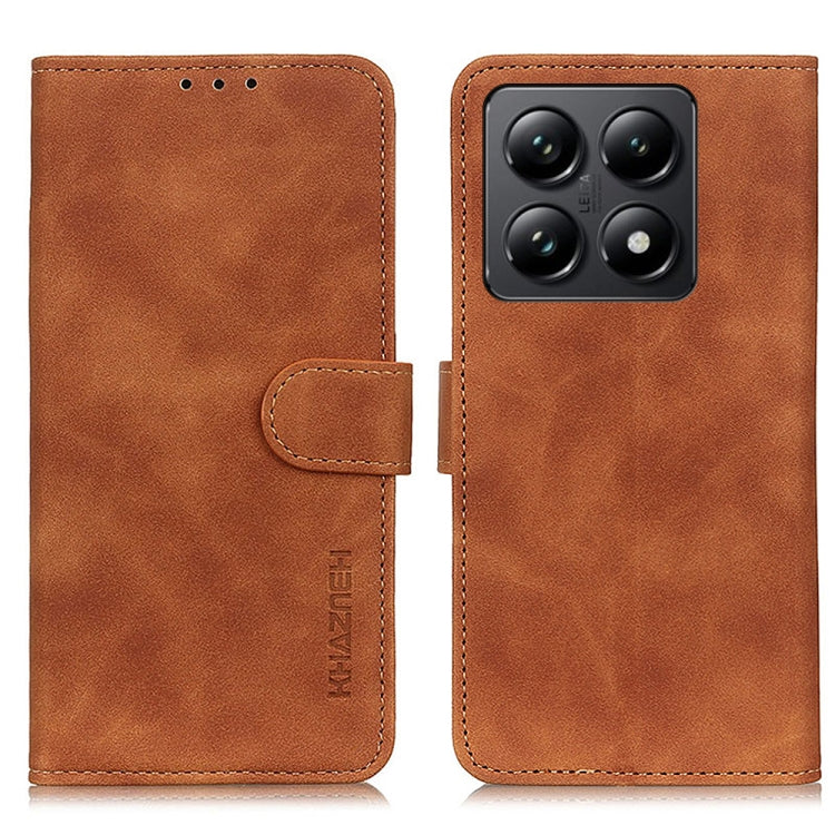 KHAZNEH Retro Texture Flip Leather Phone Case