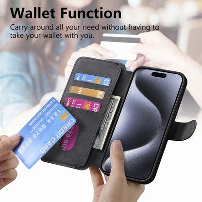 CaseNeo MagSafe RFID Anti-theft Retro Leather Phone Case, For iPhone 16 Pro Max