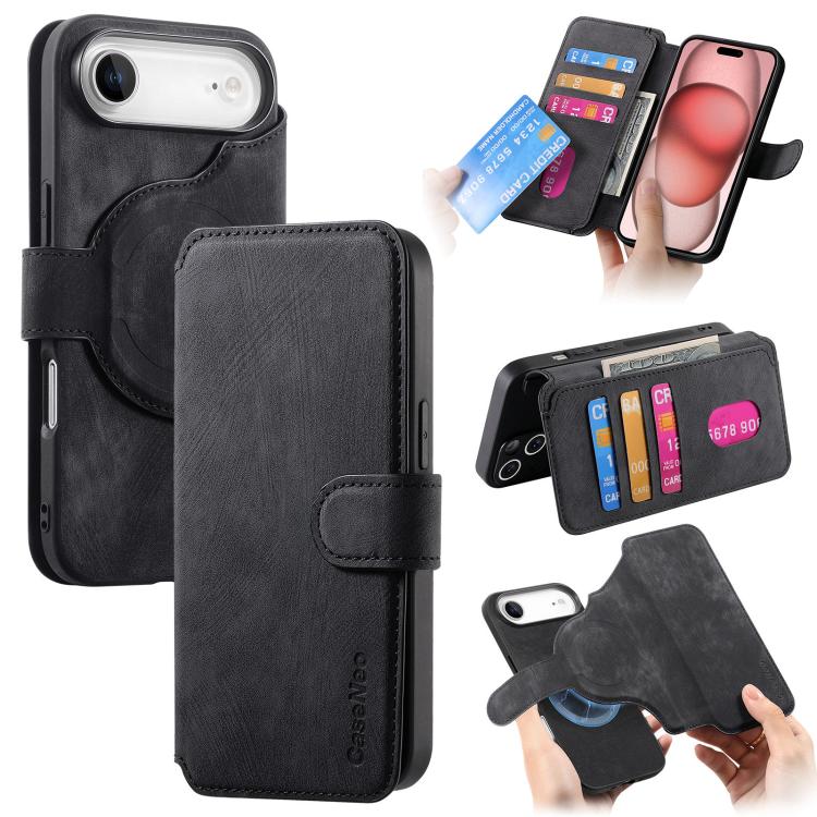 CaseNeo MagSafe RFID Anti-theft Retro Leather Phone Case, For iPhone Air