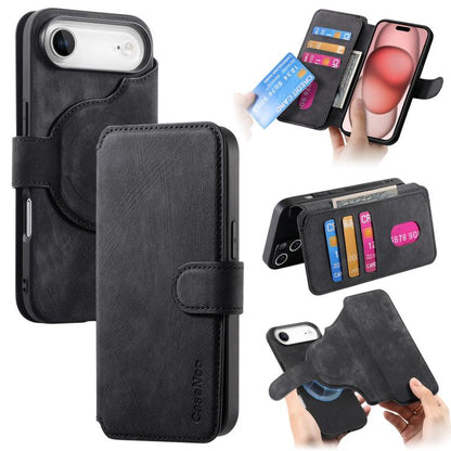 CaseNeo MagSafe RFID Anti-theft Retro Leather Phone Case, For iPhone Air