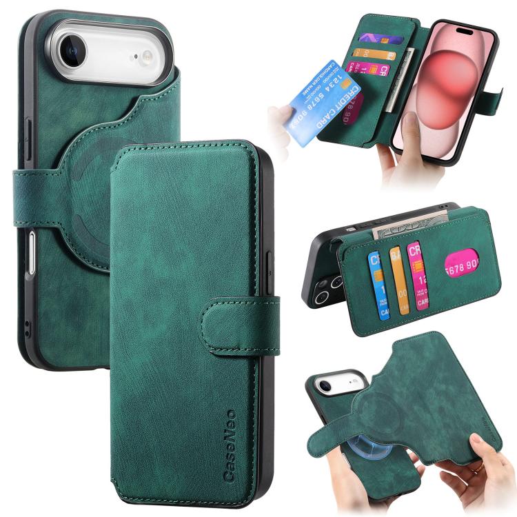 CaseNeo MagSafe RFID Anti-theft Retro Leather Phone Case, For iPhone Air