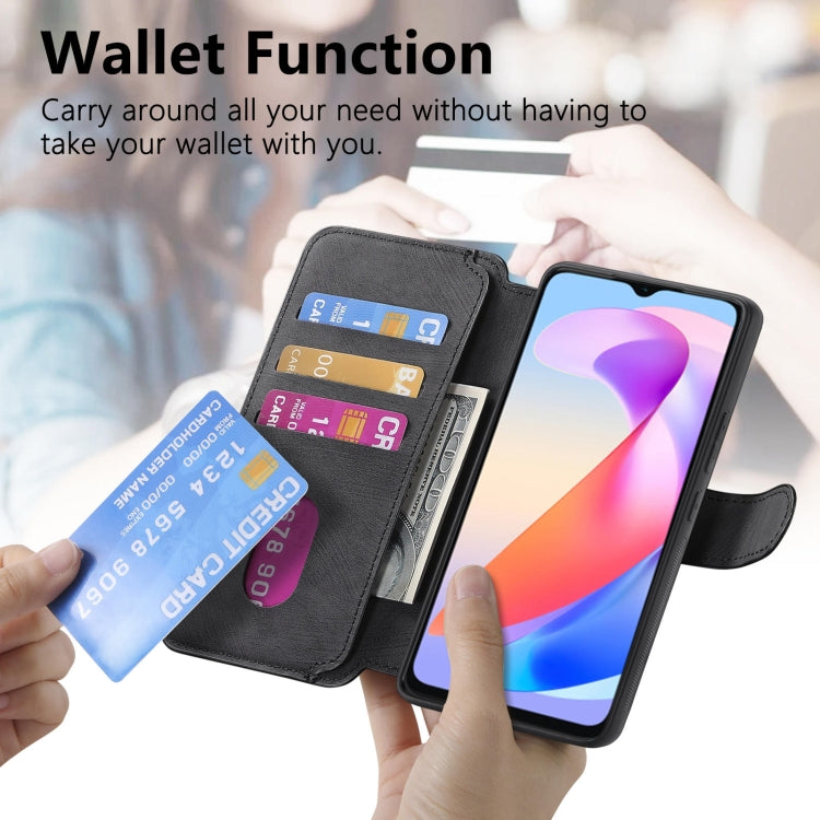 CaseNeo MagSafe RFID Anti-theft Retro Leather Phone Case, For Honor X6a