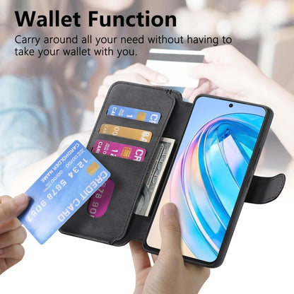 CaseNeo MagSafe RFID Anti-theft Retro Leather Phone Case, For Honor X8a