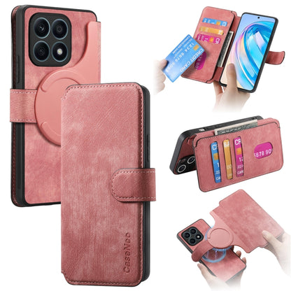 CaseNeo MagSafe RFID Anti-theft Retro Leather Phone Case, For Honor X8a