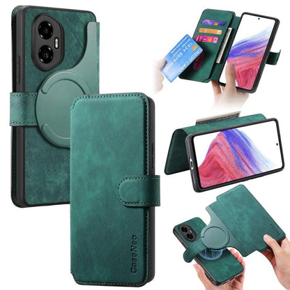 CaseNeo MagSafe RFID Anti-theft Retro Leather Phone Case, For Honor 300