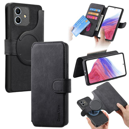 CaseNeo MagSafe RFID Anti-theft Retro Leather Phone Case, For Honor Play6C