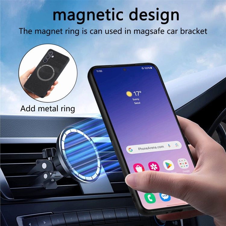 CaseNeo MagSafe RFID Anti-theft Retro Leather Phone Case, For Samsung Galaxy S24 FE 5G