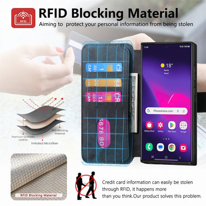 CaseNeo MagSafe RFID Anti-theft Retro Leather Phone Case, For Samsung Galaxy S24 Ultra 5G