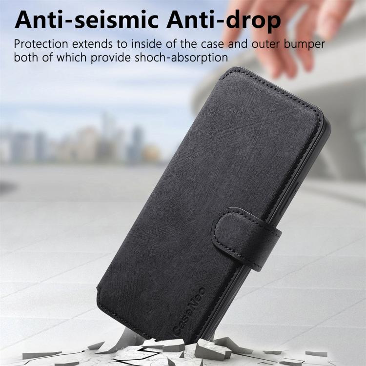 CaseNeo MagSafe RFID Anti-theft Retro Leather Phone Case, For Samsung Galaxy S25 5G