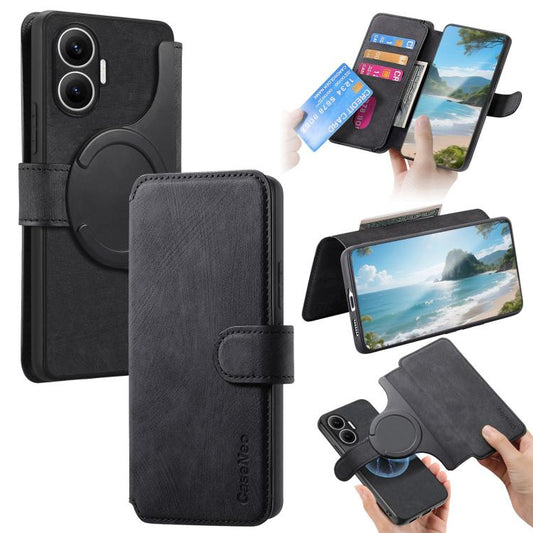 CaseNeo MagSafe RFID Anti-theft Retro Leather Phone Case