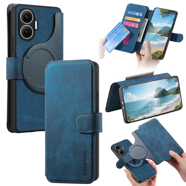 CaseNeo MagSafe RFID Anti-theft Retro Leather Phone Case