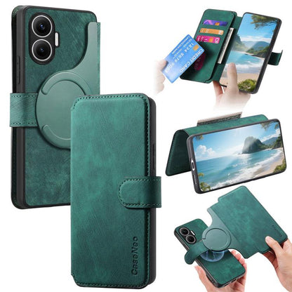 CaseNeo MagSafe RFID Anti-theft Retro Leather Phone Case