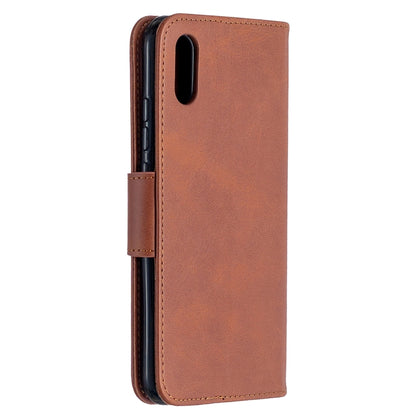 Retro Lambskin Texture Pure Color Horizontal Flip PU Leather Case with Holder & Card Slots & Wallet & Lanyard, For Xiaomi Redmi 9A