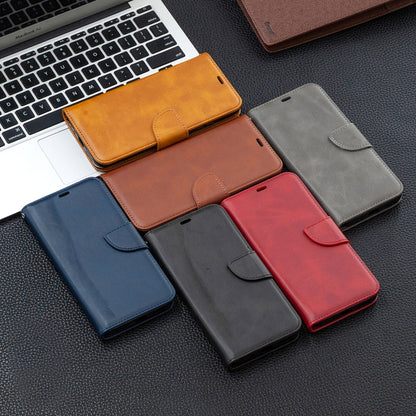 Retro Lambskin Texture Pure Color Horizontal Flip PU Leather Case with Holder & Card Slots & Wallet & Lanyard, For Xiaomi Redmi 9A