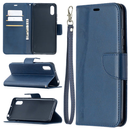 Retro Lambskin Texture Pure Color Horizontal Flip PU Leather Case with Holder & Card Slots & Wallet & Lanyard, For Xiaomi Redmi 9A