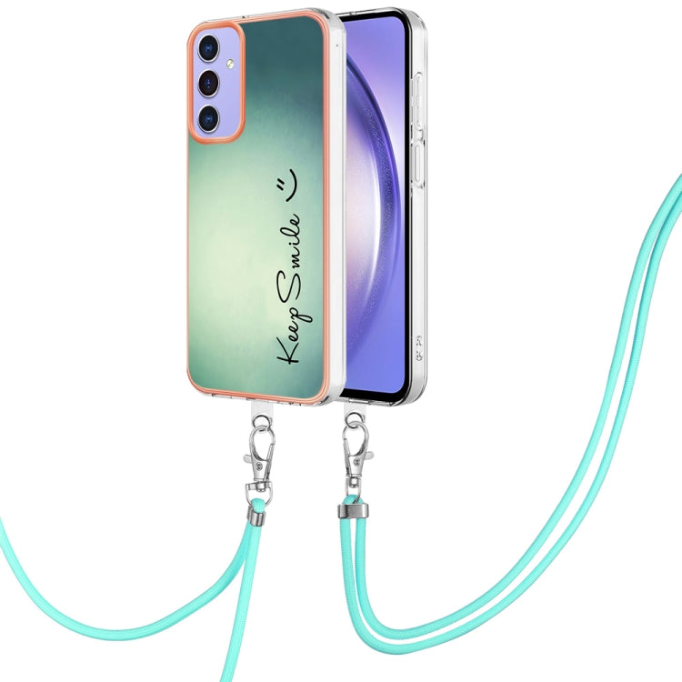 Electroplating Dual-side IMD Phone Case with Lanyard, Compatible with Samsung Galaxy A16 5G