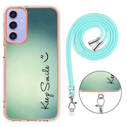 Electroplating Dual-side IMD Phone Case with Lanyard, Compatible with Samsung Galaxy A16 5G