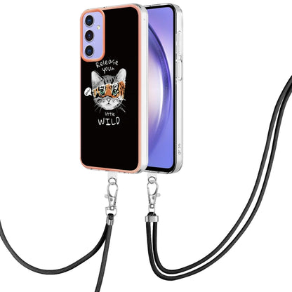 Electroplating Dual-side IMD Phone Case with Lanyard, Compatible with Samsung Galaxy A16 5G