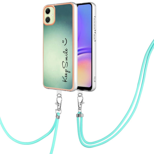 Electroplating Dual-side IMD Phone Case with Lanyard, Compatible with Samsung Galaxy A06 4G