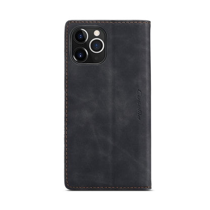 CaseMe-013 Multifunctional Retro Frosted Horizontal Flip Leather Case with Card Slot & Holder & Wallet, Compatible with iPhone 12 Pro Max