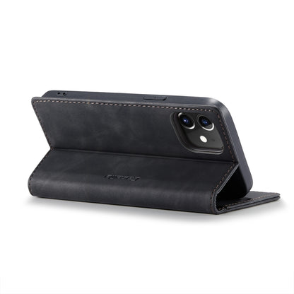 CaseMe-013 Multifunctional Retro Frosted Horizontal Flip Leather Case with Card Slot & Holder & Wallet, Compatible with iPhone 12 / 12 Pro