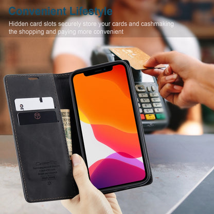 CaseMe-013 Multifunctional Retro Frosted Horizontal Flip Leather Case with Card Slot & Holder & Wallet, Compatible with iPhone 12 / 12 Pro