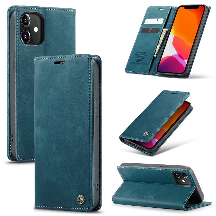 CaseMe-013 Multifunctional Retro Frosted Horizontal Flip Leather Case with Card Slot & Holder & Wallet, Compatible with iPhone 12 / 12 Pro
