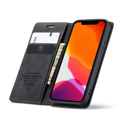 CaseMe-013 Multifunctional Retro Frosted Horizontal Flip Leather Case with Card Slot & Holder & Wallet, Compatible with iPhone 12 mini