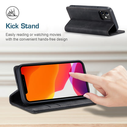CaseMe-013 Multifunctional Retro Frosted Horizontal Flip Leather Case with Card Slot & Holder & Wallet, Compatible with iPhone 12 mini