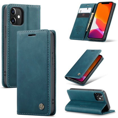 CaseMe-013 Multifunctional Retro Frosted Horizontal Flip Leather Case with Card Slot & Holder & Wallet, Compatible with iPhone 12 mini