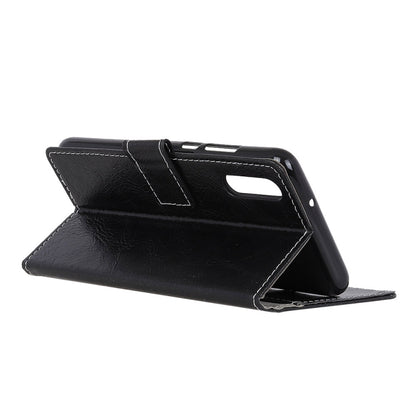 Retro Crazy Horse Texture Horizontal Flip Leather Case with Holder & Card Slots & Photo Frame & Wallet, Compatible with Sony Xperia 5 II