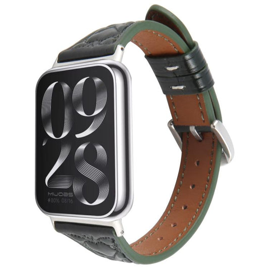 Metal Connector Heart-Shaped Embossed Leather Watch Band, Compatible with Xiaomi Mi Band 8 Pro / Redmi Watch 5