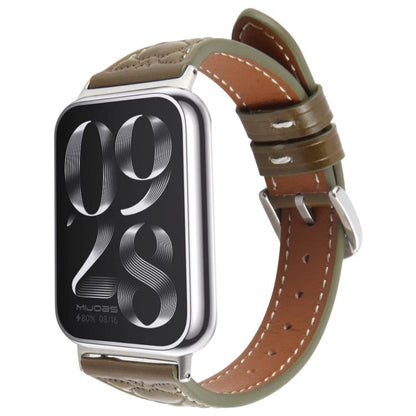 Metal Connector Heart-Shaped Embossed Leather Watch Band, Compatible with Xiaomi Mi Band 8 Pro / Redmi Watch 5