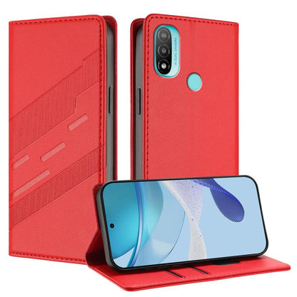 Embossed Multi-functional Wallet Retro Leather Phone Case, Compatible with Motorola Moto E20