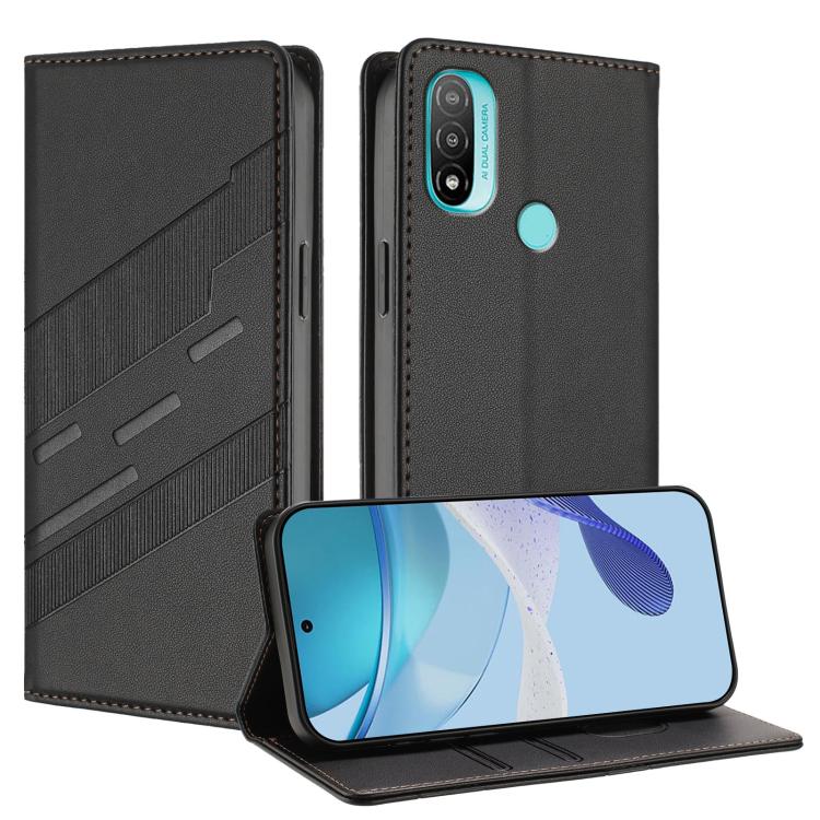 Embossed Multi-functional Wallet Retro Leather Phone Case, Compatible with Motorola Moto E20