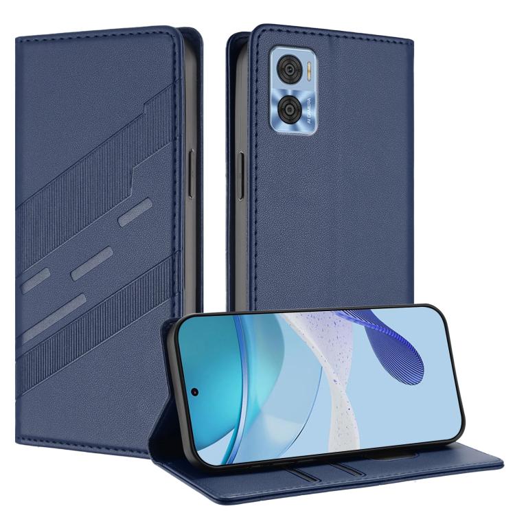 Embossed Multi-functional Wallet Retro Leather Phone Case, Compatible with Motorola Moto E22