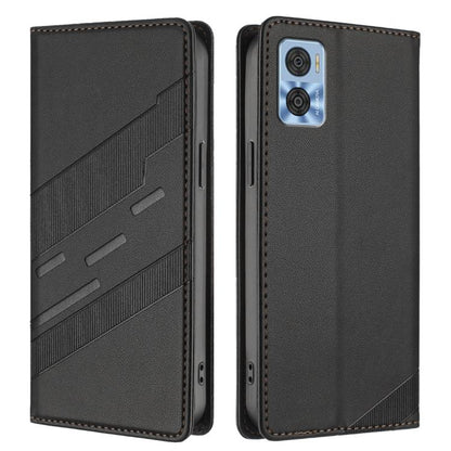 Embossed Multi-functional Wallet Retro Leather Phone Case, Compatible with Motorola Moto E22