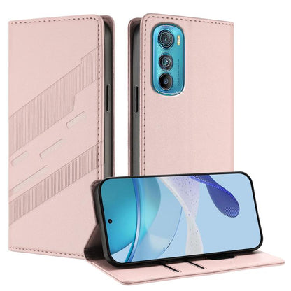 Embossed Multi-functional Wallet Retro Leather Phone Case, Compatible with Motorola Edge 30