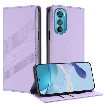 Embossed Multi-functional Wallet Retro Leather Phone Case, Compatible with Motorola Edge 30