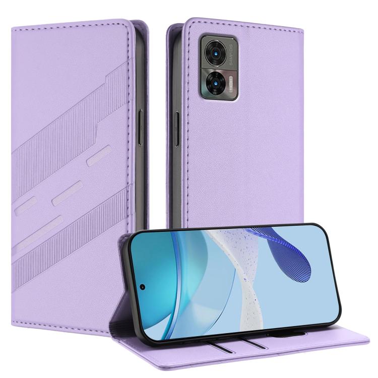 Embossed Multi-functional Wallet Retro Leather Phone Case, Compatible with Motorola Edge 30 Neo