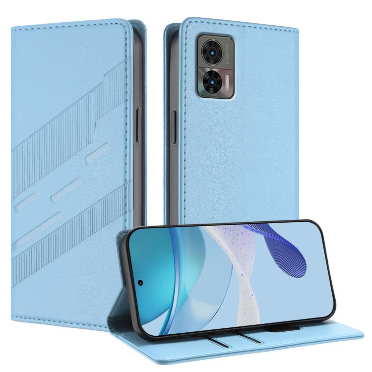 Embossed Multi-functional Wallet Retro Leather Phone Case, Compatible with Motorola Edge 30 Neo