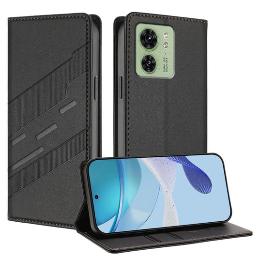 Embossed Multi-functional Wallet Retro Leather Phone Case, Compatible with Motorola Edge 40