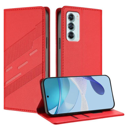 Embossed Multi-functional Wallet Retro Leather Phone Case, Compatible with Motorola Edge S30