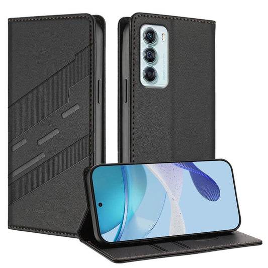 Embossed Multi-functional Wallet Retro Leather Phone Case, Compatible with Motorola Edge S30