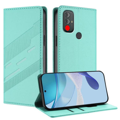 Embossed Multi-functional Wallet Retro Leather Phone Case, Compatible with Motorola Moto G Power 2022