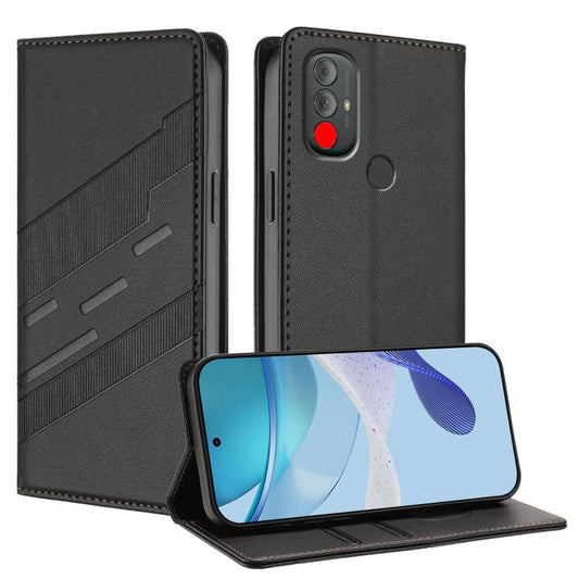 Embossed Multi-functional Wallet Retro Leather Phone Case, Compatible with Motorola Moto G Power 2022