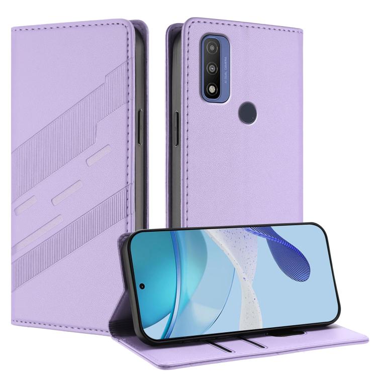 Embossed Multi-functional Wallet Retro Leather Phone Case, Compatible with Motorola Moto G Pure